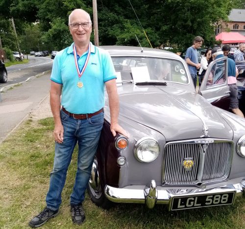 Tony won First Prize for "Best Post-War Car"