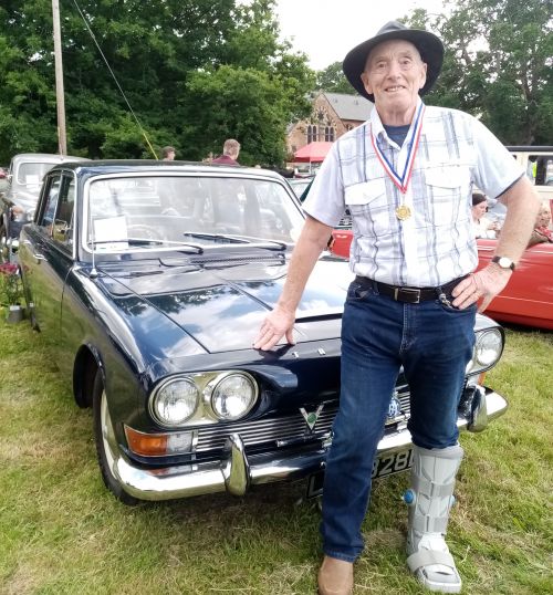 Perry won 3rd Prize for "Best Post-War Car"